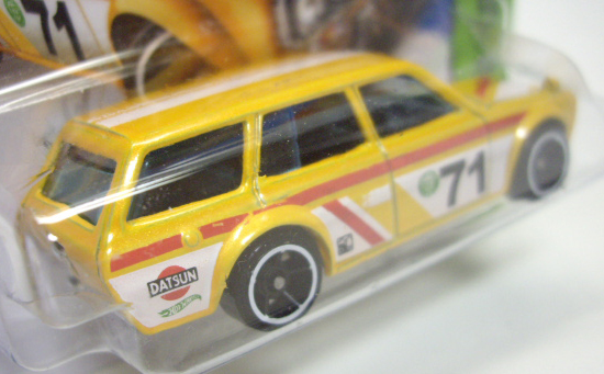 画像: 【'71 DATSUN BLUEBIRD 510 WAGON】　YELLOW/O5 (SMOOTH GRILLバリエーション）(インターナショナル・ショートカード) 