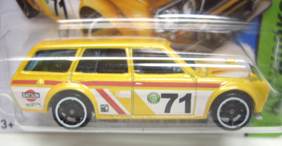 画像: 【'71 DATSUN BLUEBIRD 510 WAGON】　YELLOW/O5 (SMOOTH GRILLバリエーション）(インターナショナル・ショートカード) 