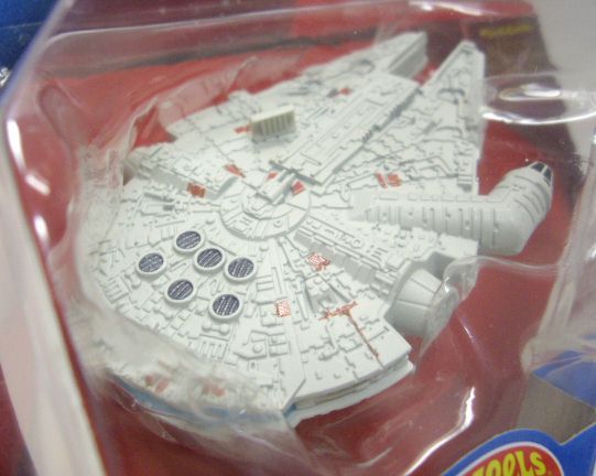 画像: 2015 HW STAR WARS STARSHIP 【MILLENNIUM FALCON（アンテナ四角）】　LT.GRAY (BLACK CARD)