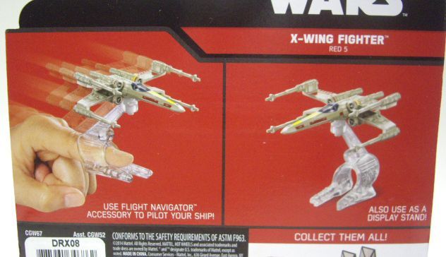 画像: 2015 HW STAR WARS STARSHIP 【X-WING FIGHTER RED 5】　WHITE (BLACK CARD)