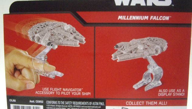 画像: 2015 HW STAR WARS STARSHIP 【MILLENNIUM FALCON（アンテナ四角）】　LT.GRAY (BLACK CARD)