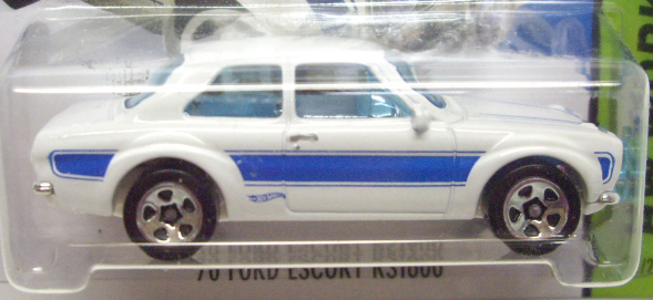 画像: 【(FAST & FURIOUS) '70 FORD ESCORT RS1600】　WHITE/5SP (NEW CAST) (インターナショナル・ショートカード) 