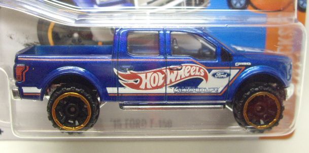 画像: 【'15 FORD F-150】 BLUE/OR6SP (HOT WHEELS TAMPO)  (インターナショナル・ショートカード) 