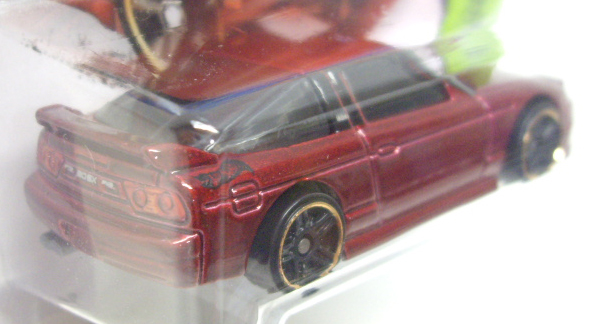 画像: 【'96 NISSAN 180SX TYPE X】　MET.RED/ PR5 (NEW CAST) (インターナショナル・ショートカード) 