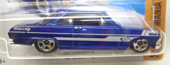 画像: 【'63 CHEVY II】 BLUE/5SP (NEW CAST)  (インターナショナル・ショートカード)