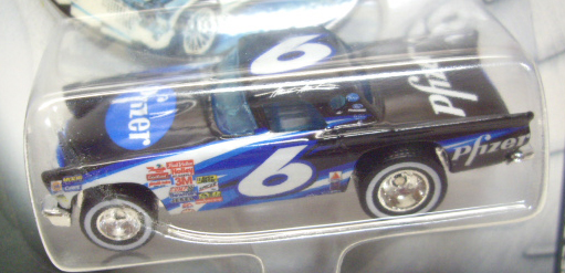 画像: 2002 HOT WHEELS RACING 【#6 TEAM PFIZER '57 T-BIRD】 BLACK-BLUE/RR