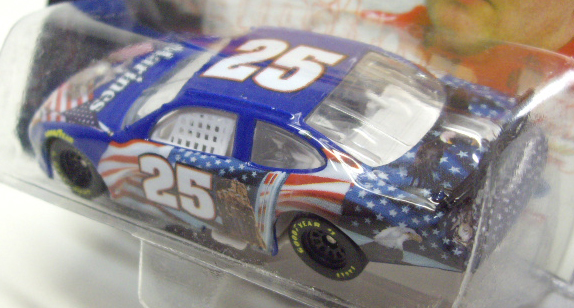 画像: 2001 HOT WHEELS RACING "SPECIAL PAINT SCHEME" 【#25 TEAM MARINES / PATRIOT】 BLUE/RR