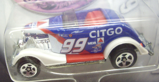 画像: 2002 HOT WHEELS RACING 【#99 TEAM CITGO '33 ROADSTER】 WHITE-BLUE/5SP
