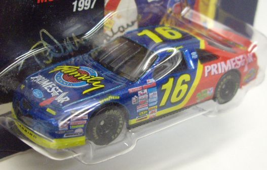 画像: 1997 HOT WHEELS PRO RACING 【#16 TEAM PRIMESTAR FORD THUNDERBIRD】　BLUE-RED/RR