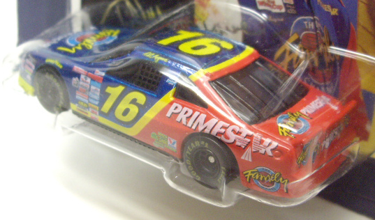 画像: 1997 HOT WHEELS PRO RACING 【#16 TEAM PRIMESTAR FORD THUNDERBIRD】　BLUE-RED/RR