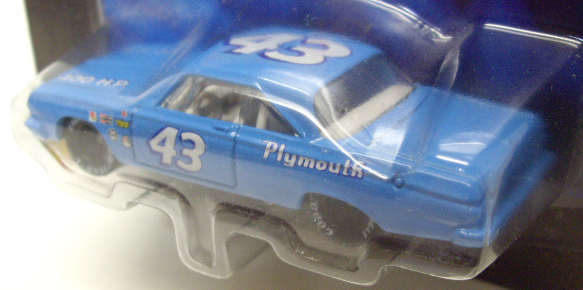 画像: 1999 HOT WHEELS RACING 【HALL OF FAME #43 TEAM PETTY '64 PLYMOUTH BELVEDERE】　LT.BLUE/RR