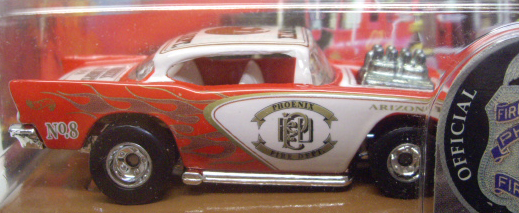 画像: 2001 K・B TOYS EXCLUSIVE FIRE RODS 【'57 CHEVY】　RED-WHITE/RR