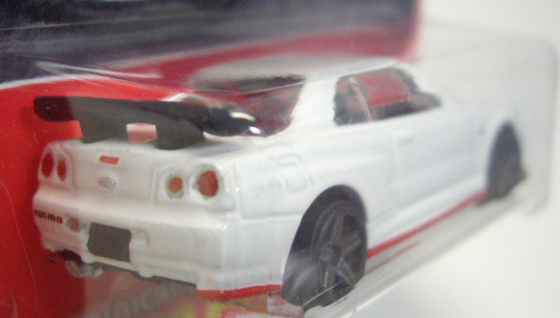 画像: SARA KUSTOM 【"OUT RUN" NISSAN SKYLINE GT-R (R34) (カスタム完成品）】 WHITE/PR5（送料サービス適用外） 