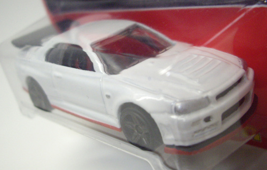 画像: SARA KUSTOM 【"OUT RUN" NISSAN SKYLINE GT-R (R34) (カスタム完成品）】 WHITE/PR5（送料サービス適用外） 