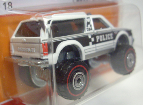 画像: 2016 HW HERITAGE - REDLINE 【CHEVY BLAZER 4X4 (POLICE)】 WHITE-BLACK/RL