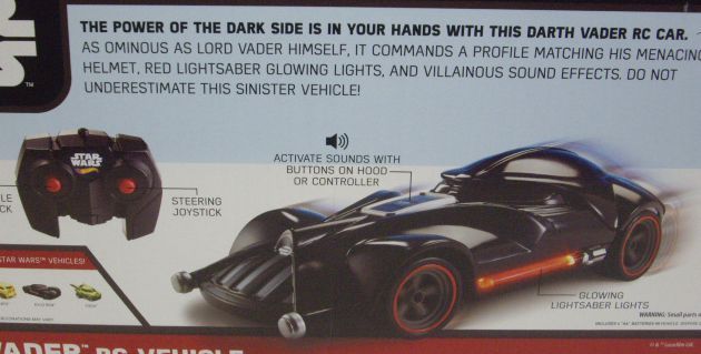 画像: 2016 HW STAR WARS 1/18 SCALE RC 【DARTH VADER RC VEHICLE】　BLACK (LIGHTS & SOUNDS)