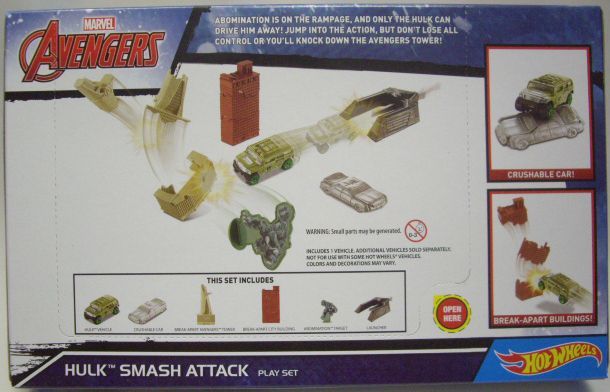 画像: 2016 HW MARVEL AVENGERS 【HULK SMASH ATTACK】　included HULK CAR