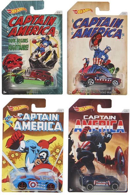 画像: 2016 Celebrate 75 Years of Captain America!【8種セット】 '57 PLYMOUTH FURY/SPECTYTE/QOMBEE/'70 MUSTANG MACH1/'40 FORD COUPE/RIVITED/SIR OMINOUS/RD-08