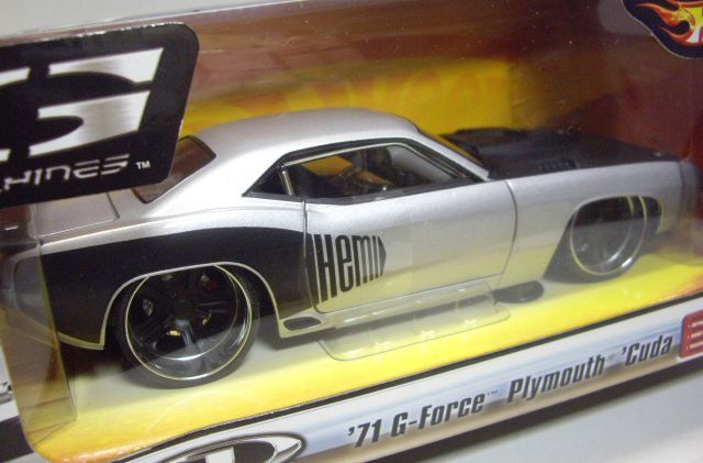 画像: 2007 1/24 G-MACHINES 【'71 G-FORCE PLYMOUTH 'CUDA】 LT.GRAY/RR