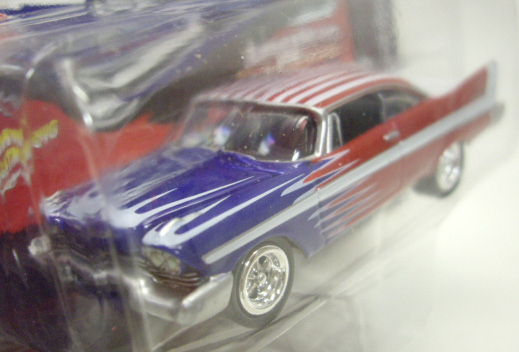 画像: 2016 JOHNNY LIGHTNING - STREET FREAKS S1A 【1958 PLYMOUTH BELVEDERE】 BLUE-RED (AMERICAN GLORY)