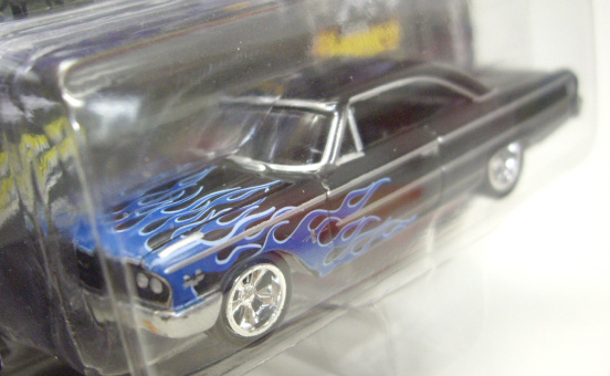 画像: 2016 JOHNNY LIGHTNING - STREET FREAKS S1B 【1963 FORD GALAXIE 500】 BLACK-BLUE (BLACK WITH FLAMES)