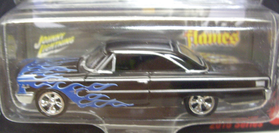 画像: 2016 JOHNNY LIGHTNING - STREET FREAKS S1B 【1963 FORD GALAXIE 500】 BLACK-BLUE (BLACK WITH FLAMES)