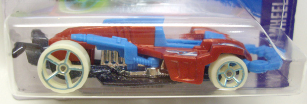 画像: 【WATTZUP】 RED-LT.BLUE/O5 （タイヤは蓄光です）  (インターナショナル・ショートカード)