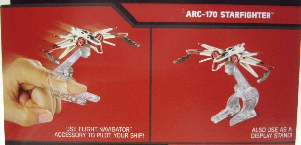 画像: 2016 HW STAR WARS STARSHIP 【ARC-170 STARFIGHTER】　WHITE-RED (BLACK CARD)