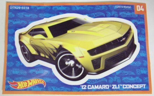 画像: 2016 WALMART EXCLUSIVE MYSTERY 【'12 CAMARO ZL1 CONCEPT】 YELLOW/MC5