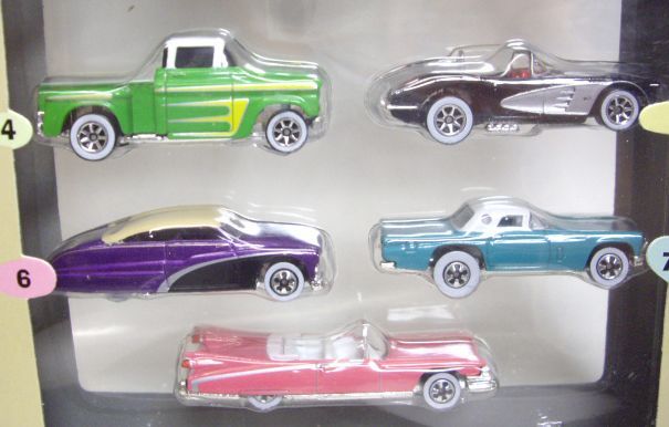 画像: 1997 FAO SCHWARZ EXCLUSIVE 【CRUISIN' THE '50s】　STREET BEAST/'57 CHEVY BEL AIR/'55 NOMAD/'56 FLASHSIDER/'58 CORVETTE/PURPLE PASSION/'57 T-BIRD/'59 CADDY