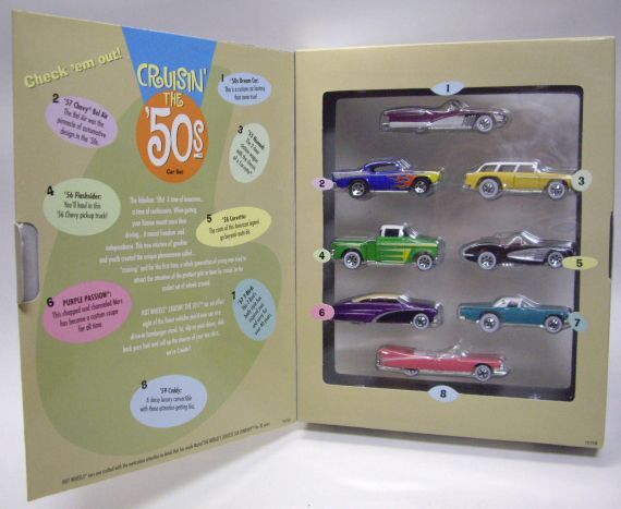 画像: 1997 FAO SCHWARZ EXCLUSIVE 【CRUISIN' THE '50s】　STREET BEAST/'57 CHEVY BEL AIR/'55 NOMAD/'56 FLASHSIDER/'58 CORVETTE/PURPLE PASSION/'57 T-BIRD/'59 CADDY