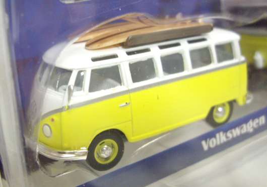 画像: 2016 GREENLIGHT - HITCH & TOW MJ TOYS EXCLUSIVE 【VOLKSWAGEN SAMBA BUS AND SHASTA ASRFLYTE】 YELLOW-WHITE/RR