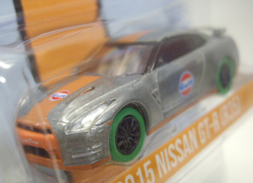 画像: 2016 GREENLIGHT MJ TOYS EXCLUSIVE 【2015 NISSAN GT-R(R35) GULF RACING CUSTOM (GULF)】 ZAMAC/RR (GREEN MACHINE)(限定150台）