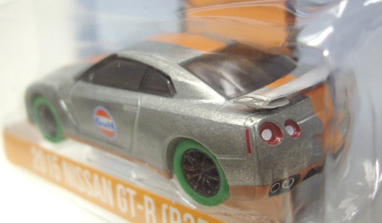 画像: 2016 GREENLIGHT MJ TOYS EXCLUSIVE 【2015 NISSAN GT-R(R35) GULF RACING CUSTOM (GULF)】 ZAMAC/RR (GREEN MACHINE)(限定150台）