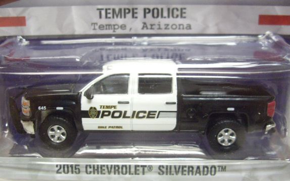 画像: 2016 GREENLIGHT HOT PURSUIT S19 【2015 CHEVROLET SILVERADO】 BLACK-WHITE/RR (TEMPE POLICE) 