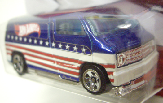 画像: 2016 WALMART EXCLUSIVE - STARS & STRIPES 【CUSTOM '77 DODGE VAN】 BLUE/5SP (予約不可）