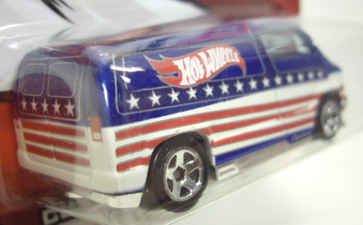 画像: 2016 WALMART EXCLUSIVE - STARS & STRIPES 【CUSTOM '77 DODGE VAN】 BLUE/5SP (予約不可）