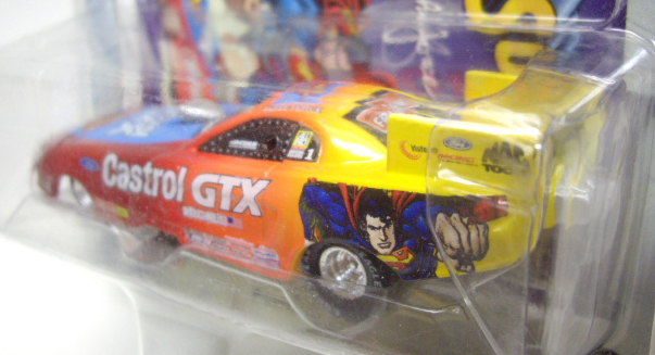 画像: 1999 ACTION - NASCAR LIMITED EDITION【"#1 CASTROL/JOHN FORCE "SUPERMAN" MUSTANG FUNNY CAR】　RED-YELLOW/RR