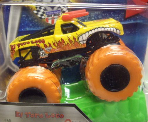 画像: 2016 MONSTER JAM includes STUNT RAMP! 【EL TORO LOCO】 YELLOW (COLOR TREADS)