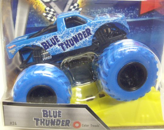 画像: 2016 MONSTER JAM includes STUNT RAMP! 【BLUE THUNDER】 LT.BLUE (COLOR TREADS)