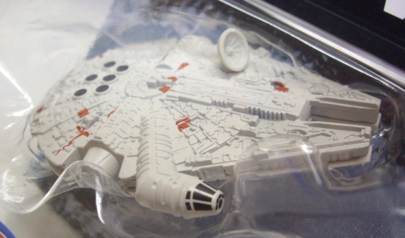 画像: 2017 HW STAR WARS STARSHIP 【MILLENNIUM FALCON (アンテナ丸型）】　LT.GRAY (2017 CARD)