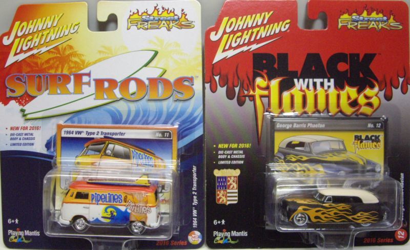 画像: 2016 JOHNNY LIGHTNING - STREET FREAKS S2 【6種セット(A)】1957 CHEVY NOMAD/1981 CHEVY MALIBU/1927 FORD T-ROADSTER/1966 DODGE CHARGER/1964 VW TYPE 2 TRANSPORTER/GEORGE BARRIS PHAETON