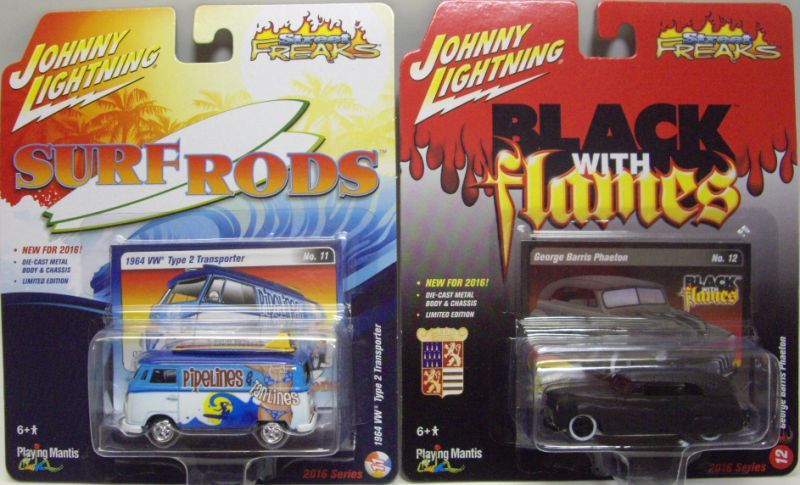 画像: 2016 JOHNNY LIGHTNING - STREET FREAKS S2 【6種セット(B)】1957 CHEVY NOMAD/1981 CHEVY MALIBU/1927 FORD T-ROADSTER/1966 DODGE CHARGER/1964 VW TYPE 2 TRANSPORTER/GEORGE BARRIS PHAETON