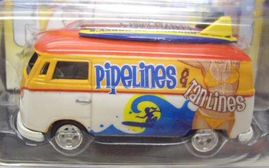 画像: 2016 JOHNNY LIGHTNING - STREET FREAKS S2 【1964 VW TYPE 2 TRANSPORTER】 RED-YELLOW-WHITE (SURF RODS)