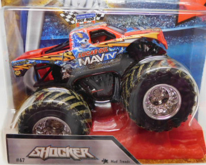 画像: 2016 MONSTER JAM includes STUNT RAMP! 【SHOCKER】 RED (MUD TREADS)