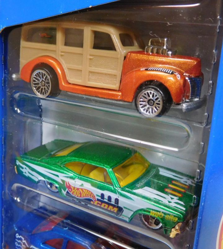 画像: 2000 5PACK 【HOT WHEELS .COM】　'40's Woodie / '65 Impala / T-Bird Stocker / Classic Nomad / '32 Ford