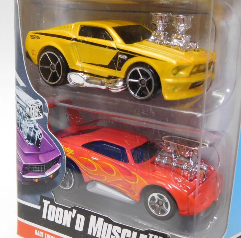 画像: 2010 5PACK 【TOON'D MUSCLE】　'69 Camaro Z28 / '63 Corvette / '69 Pontiac GTO Judge / '68 Mustang / Dodge Charger Daytona