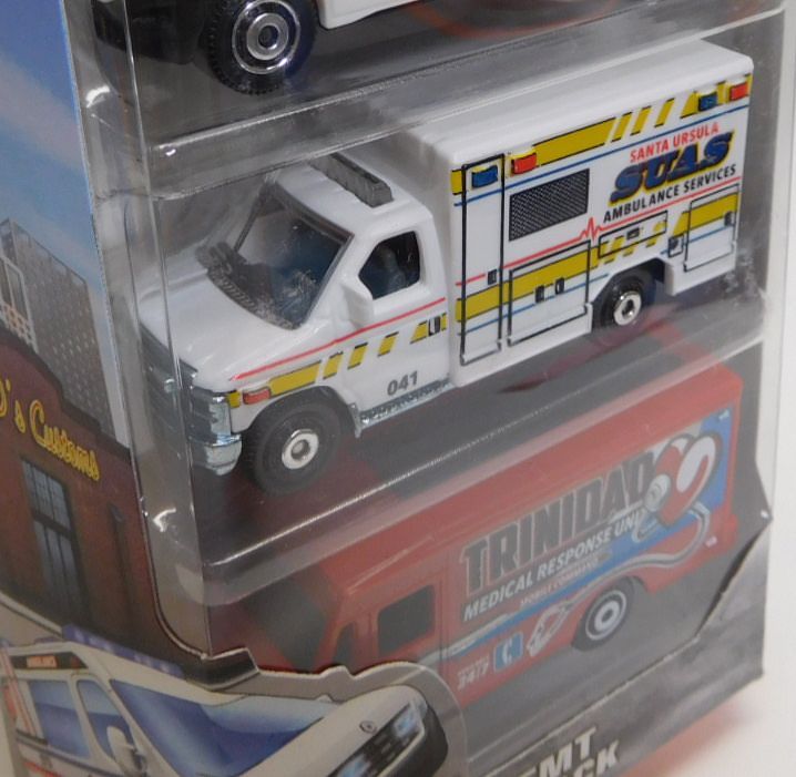 画像: 2015 MATCHBOX 5PACK  【EMT】Ford Police Interceptor / 1963 Cadillac Ambulance / Renault Master Ambulance / Ford E-350 Ambulance / Express Delivery