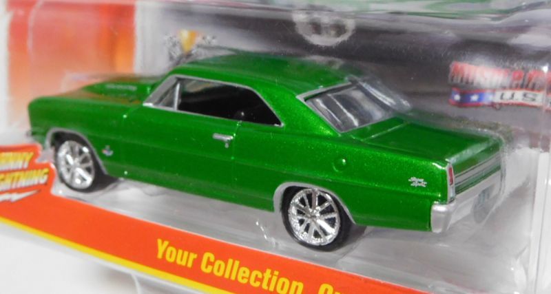 画像: 2016 JOHNNY LIGHTNING - MUSCLE CARS USA S2 【1967 CHEVY NOVA SS】 GREEN/RR