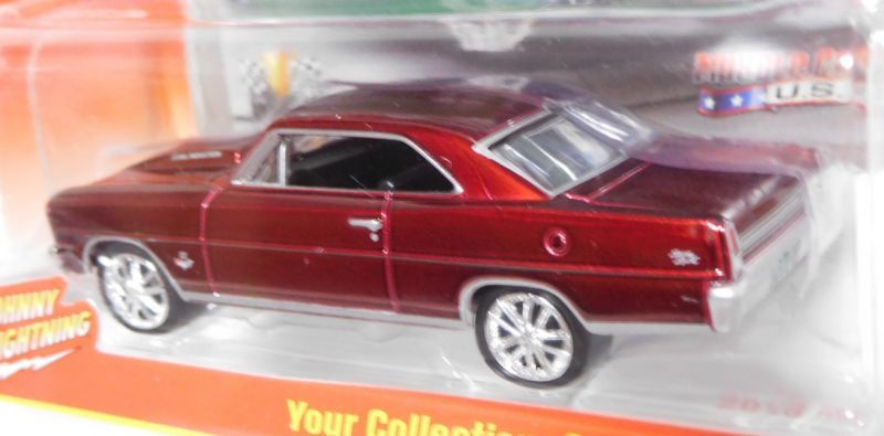 画像: 2016 JOHNNY LIGHTNING - MUSCLE CARS USA S2 【1967 CHEVY NOVA SS】 MET.RED/RR